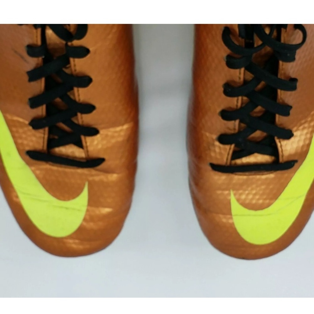 Nike Mercurial Orange Soccer Cleats  Mans Size 7.5 - Picture 7 of 10